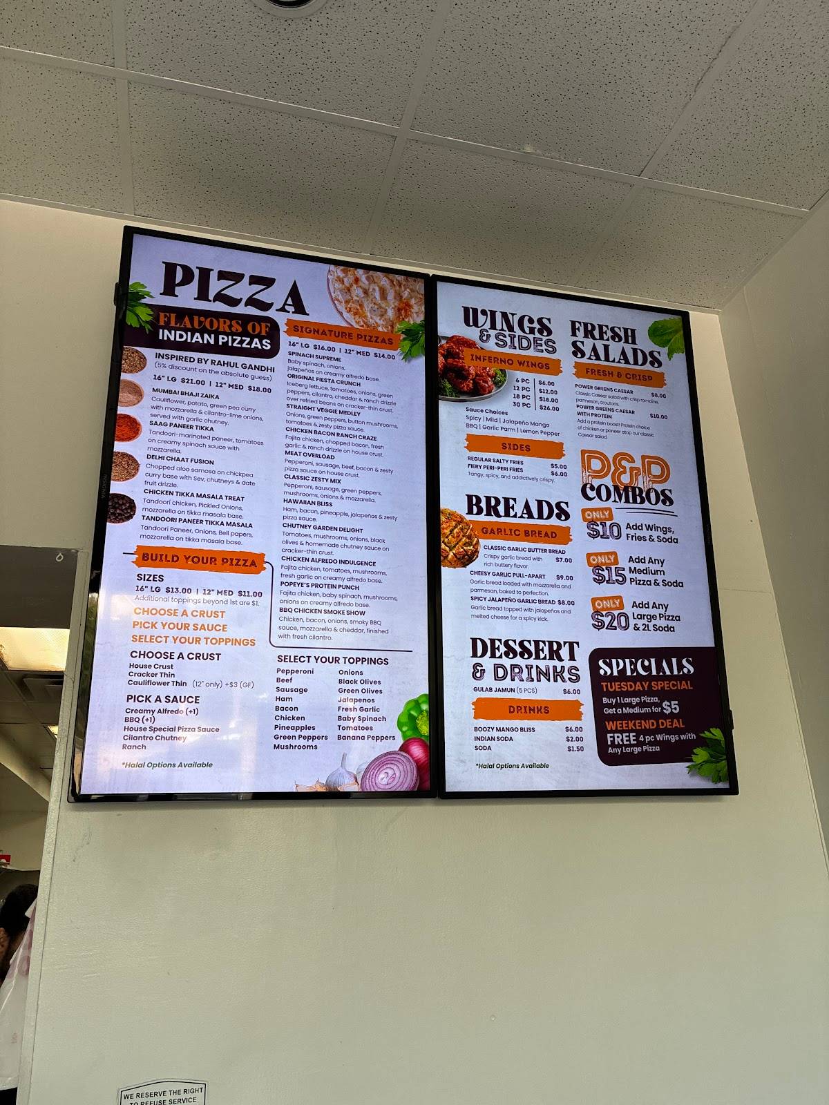 Paneer & Peppers Pizza restaurant in Houston - photo 10