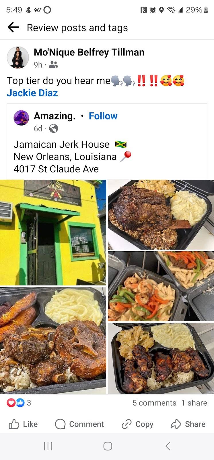 Jamaican Jerk House restaurant in New Orleans - photo 3