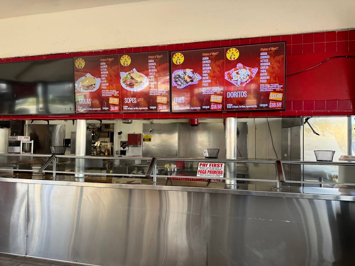 Tacos El G restaurant in National City - photo 4