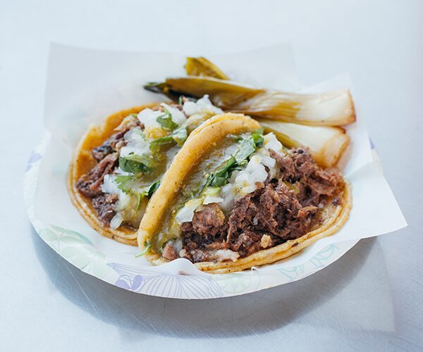Lengua Taco at Tacos El Gordo
